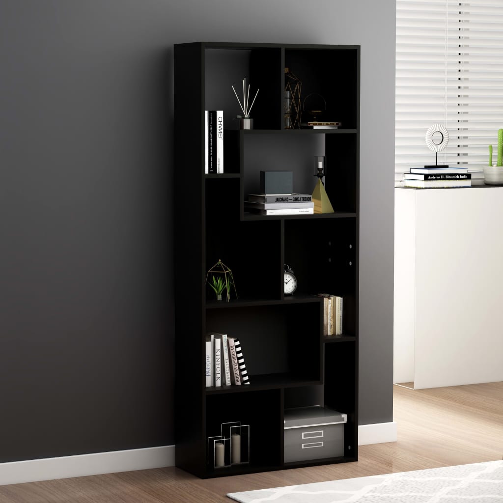 Book Cabinet 67X24X161 Cm Engineered Wood