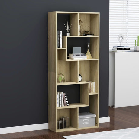 Book Cabinet 67X24X161 Cm Engineered Wood