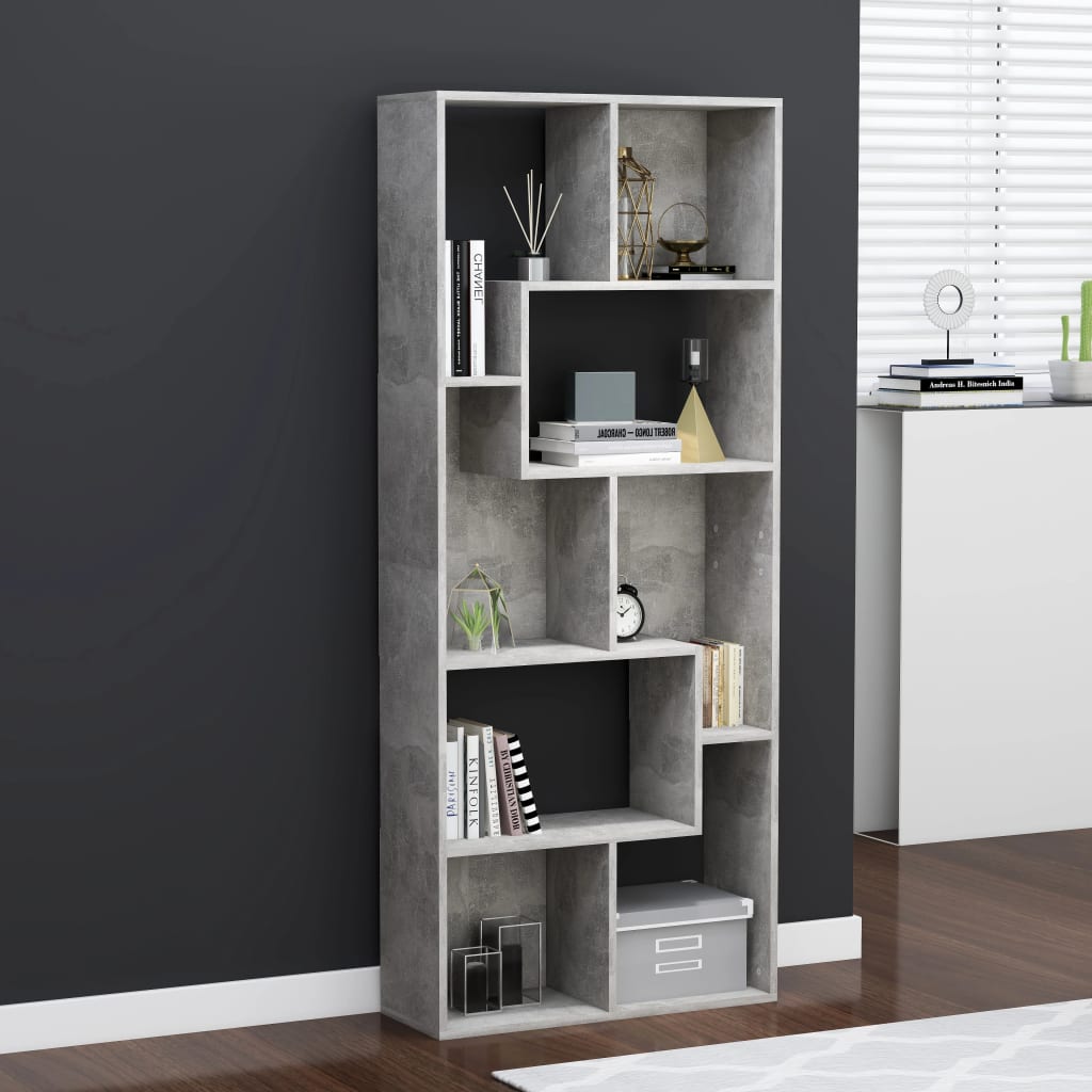 Book Cabinet 67X24X161 Cm Engineered Wood
