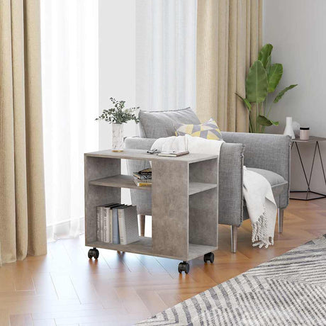 Side Table 70X35X55 Cm Engineered Wood