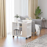 Side Table 70X35X55 Cm Engineered Wood