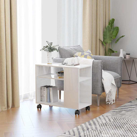 Side Table 70X35X55 Cm Engineered Wood