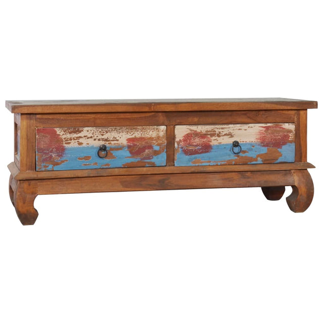 Tv Cabinet 110X35X40 Cm Reclaimed Teak Wood
