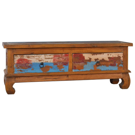 Tv Cabinet 110X35X40 Cm Reclaimed Teak Wood