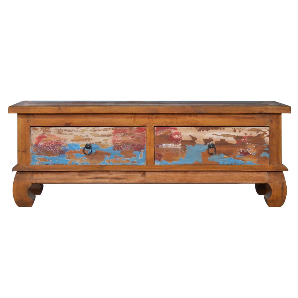 Tv Cabinet 110X35X40 Cm Reclaimed Teak Wood