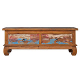 Tv Cabinet 110X35X40 Cm Reclaimed Teak Wood