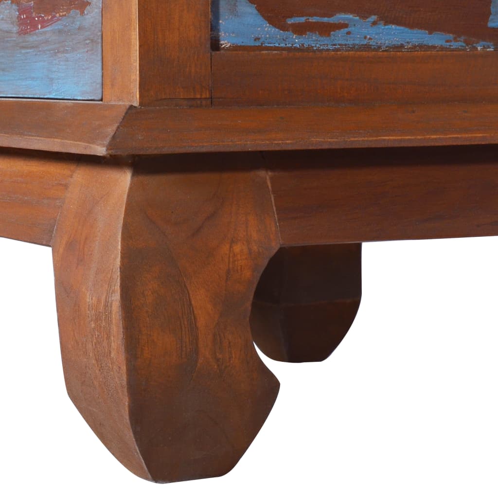Tv Cabinet 110X35X40 Cm Reclaimed Teak Wood