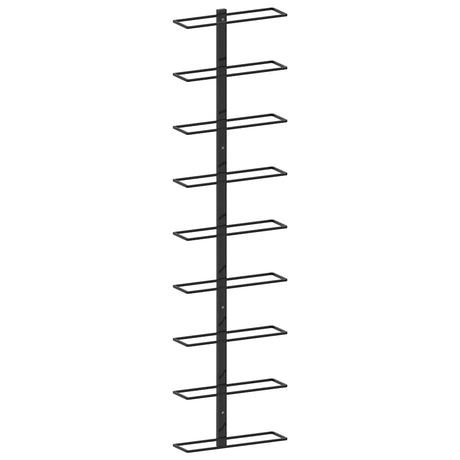 Wall-Mounted Wine Rack For 9 Bottles Iron