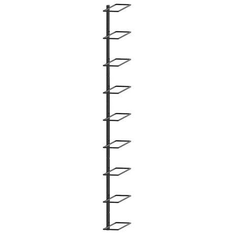 Wall-Mounted Wine Rack For 9 Bottles Iron