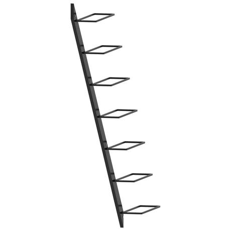 Wall-Mounted Wine Rack For 7 Bottles Metal