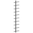 Wall-Mounted Wine Rack For 10 Bottles Metal