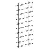 Wall-Mounted Wine Racks For 20 Bottles 2 Pcs Metal