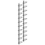 Wall-Mounted Wine Racks For 20 Bottles 2 Pcs Metal