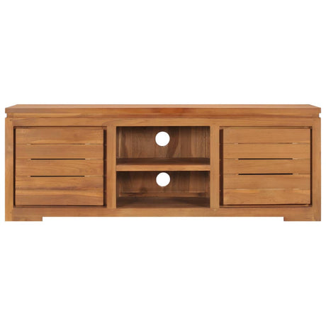 Tv Cabinet 110X30X40 Cm Solid Teak Wood