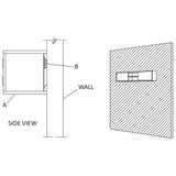 Wall-Mounted Tv Cabinet 135X30X Solid Teak Wood