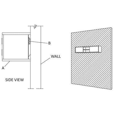 Wall-Mounted Tv Cabinet 135X30X Solid Teak Wood
