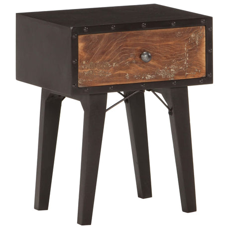 Bedside Cabinet 40X30X50 Cm Solid Reclaimed Wood