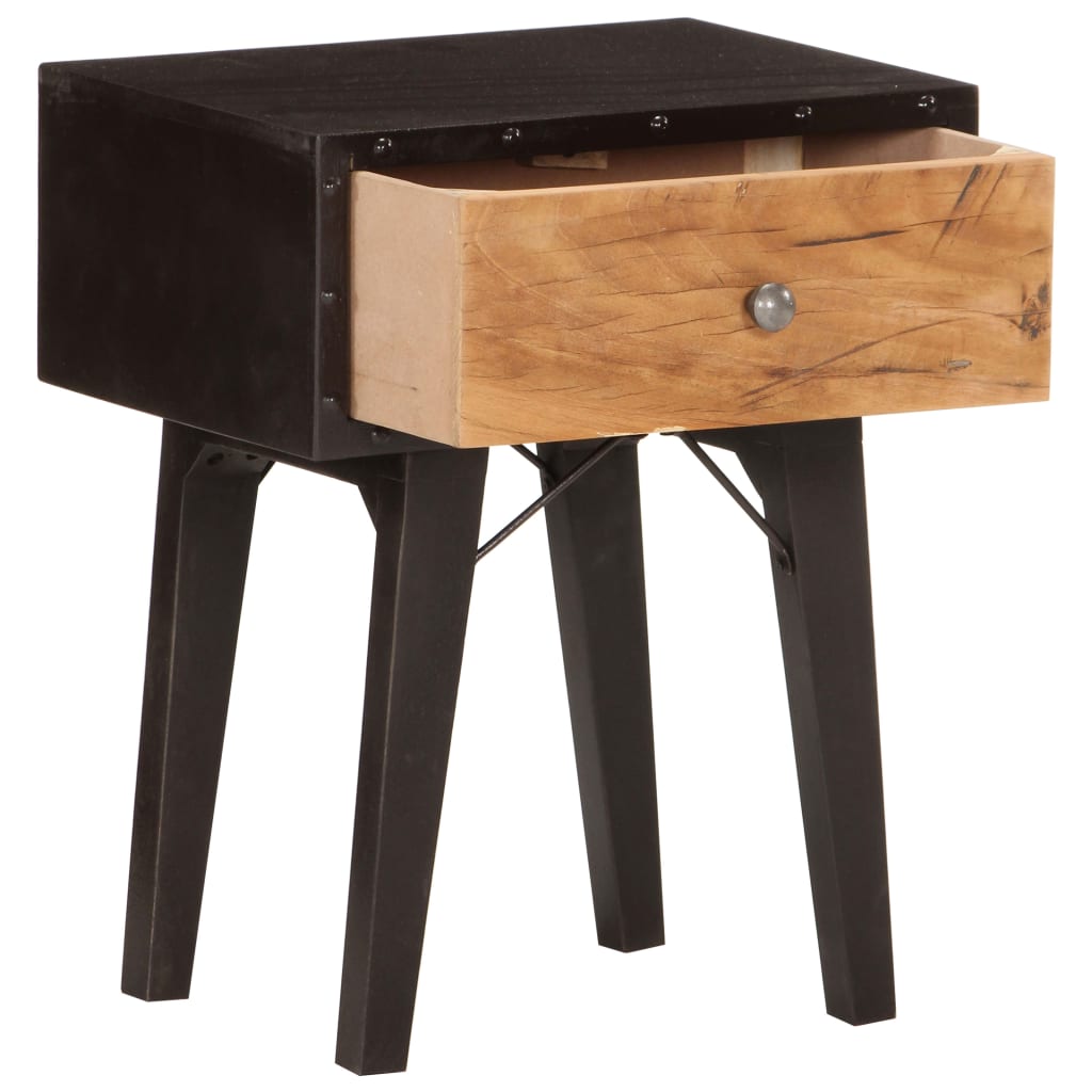 Bedside Cabinet 40X30X50 Cm Solid Reclaimed Wood