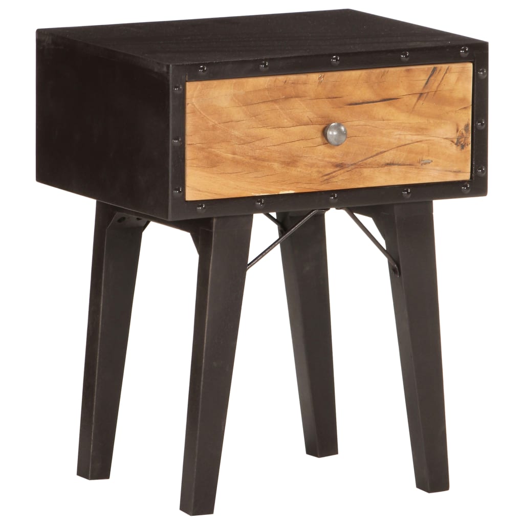 Bedside Cabinet 40X30X50 Cm Solid Reclaimed Wood