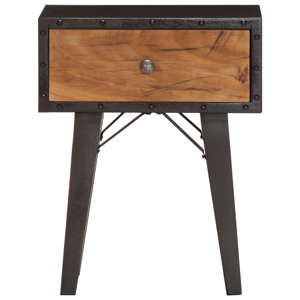 Bedside Cabinet 40X30X50 Cm Solid Reclaimed Wood