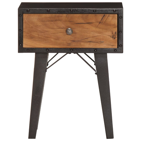 Bedside Cabinet 40X30X50 Cm Solid Reclaimed Wood