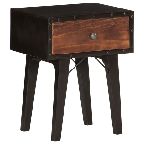 Bedside Cabinet 40X30X50 Cm Solid Reclaimed Wood