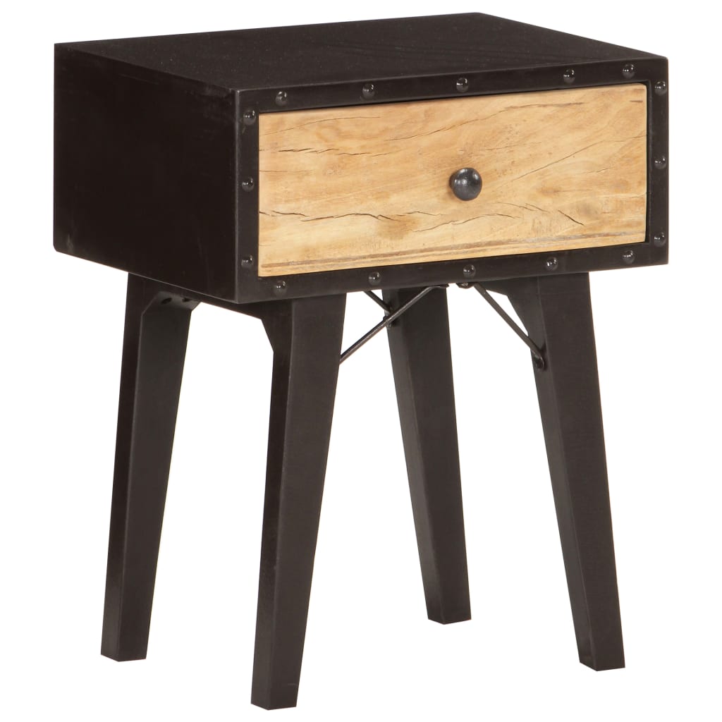Bedside Cabinet 40X30X50 Cm Solid Reclaimed Wood