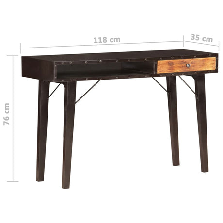 Console Table 118X35X76 Cm Solid Reclaimed Wood