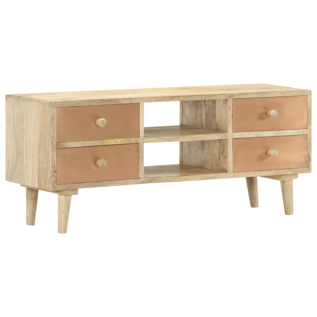 Tv Cabinet 110X30X45 Cm Solid Mango Wood