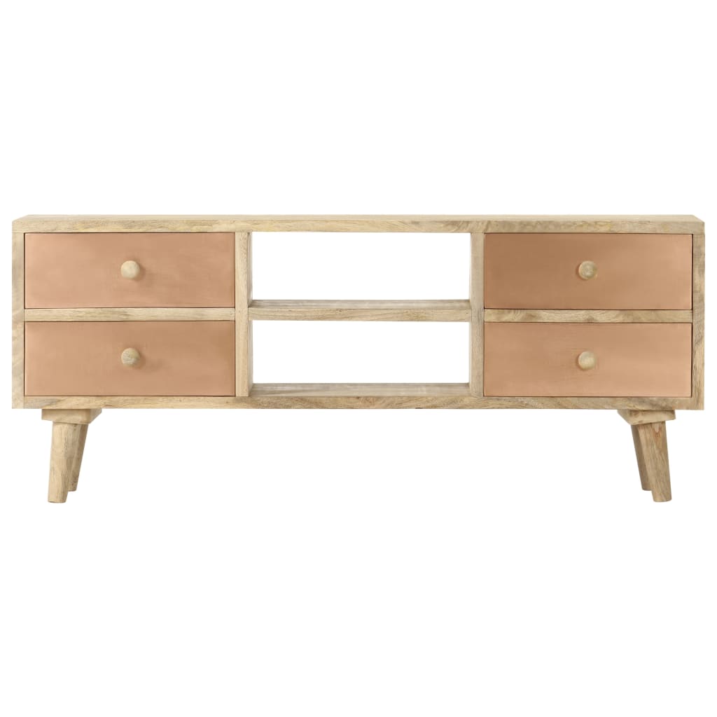Tv Cabinet 110X30X45 Cm Solid Mango Wood
