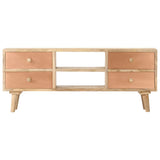 Tv Cabinet 110X30X45 Cm Solid Mango Wood