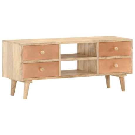 Tv Cabinet 110X30X45 Cm Solid Mango Wood