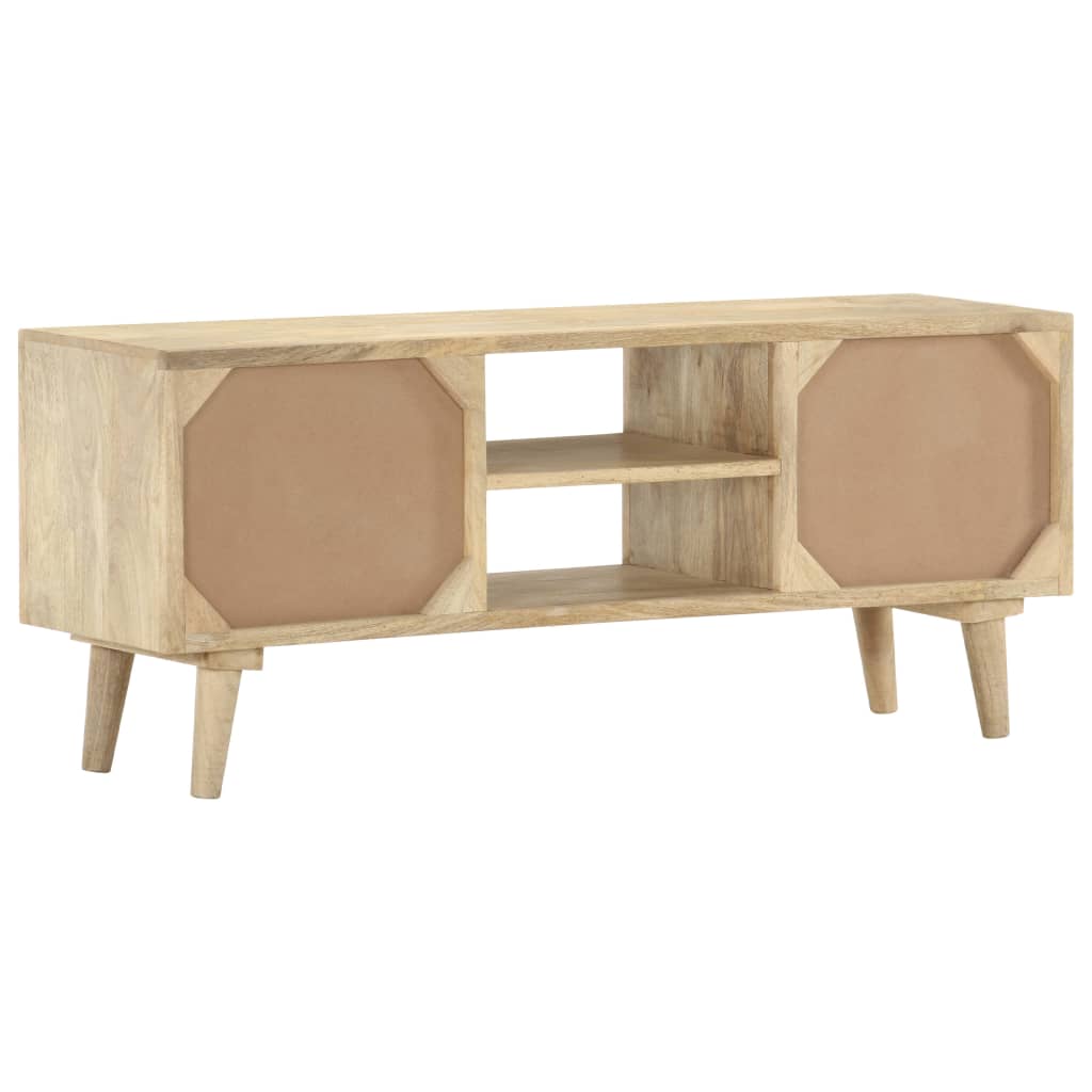 Tv Cabinet 110X30X45 Cm Solid Mango Wood