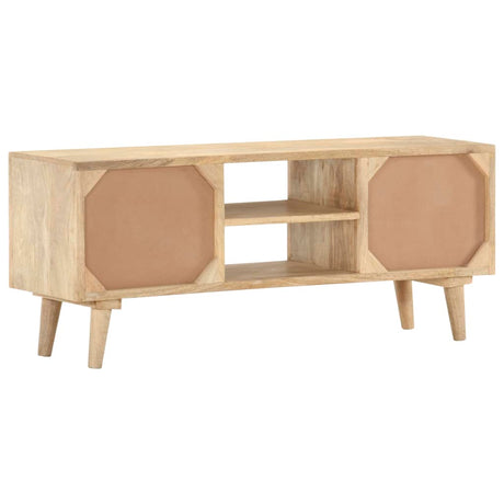 Tv Cabinet 110X30X45 Cm Solid Mango Wood