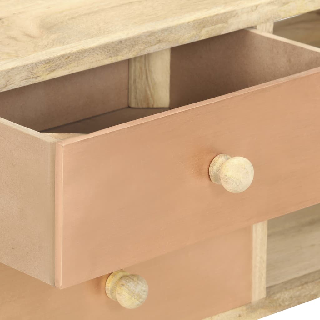 Tv Cabinet 110X30X45 Cm Solid Mango Wood