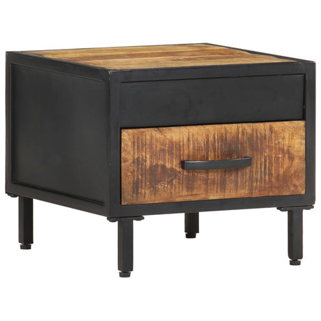 Bedside Cabinet 40X40X35 Cm Rough Mango Wood