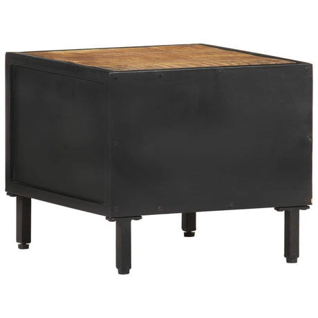 Bedside Cabinet 40X40X35 Cm Rough Mango Wood
