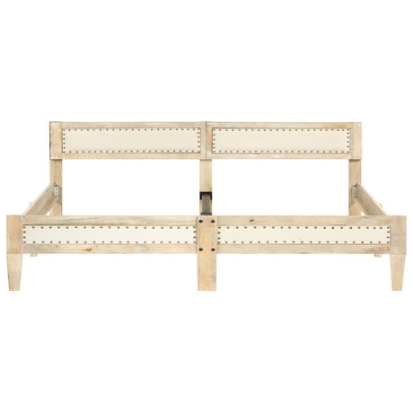 Bed Frame Without Mattress Solid Mango Wood 200 Cm