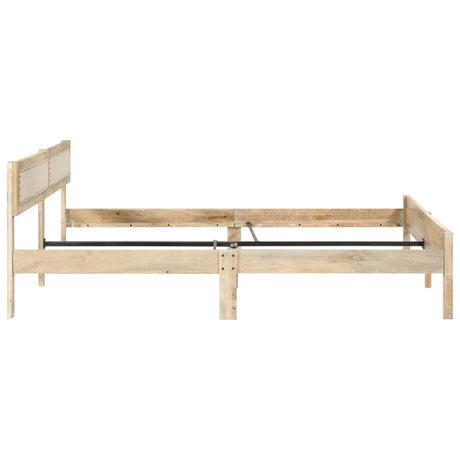 Bed Frame Without Mattress Solid Mango Wood 200 Cm