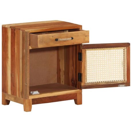 Bedside Cabinet 40X30X50 Cm Solid Reclaimed Wood