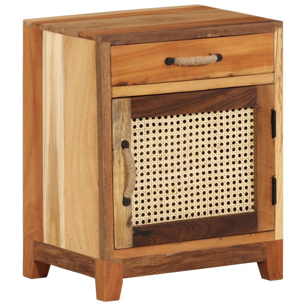 Bedside Cabinet 40X30X50 Cm Solid Reclaimed Wood