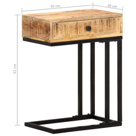 U-Shaped Side Table 45X30X61 Cm