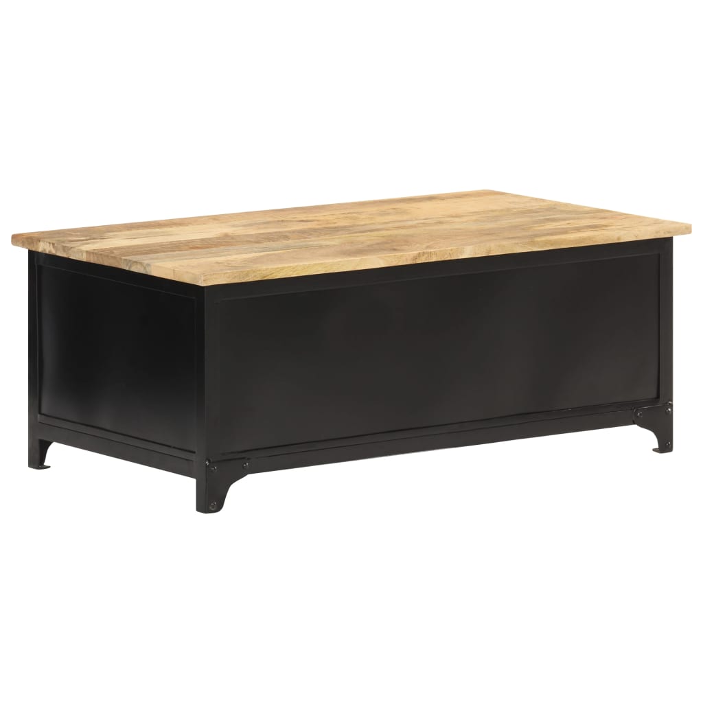 Coffee Table 90X50X35 Cm Solid Mango Wood