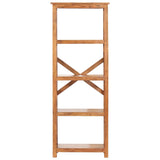 Bookshelf 60X30X Solid Acacia Wood Honey Finish