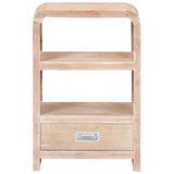 Bedside Table 40X30X60 Cm Solid Acacia Wood
