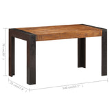 Dining Table Solid Rough Mango Wood