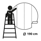 Wallart Wallpaper Circle Skyline By Night 190 Cm