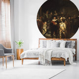 Wallart Wallpaper Circle The Night Watch 190 Cm