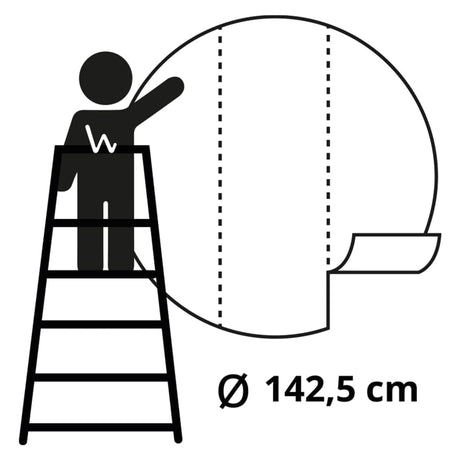 Wallart Wallpaper Circle The Kingfisher 142.5 Cm