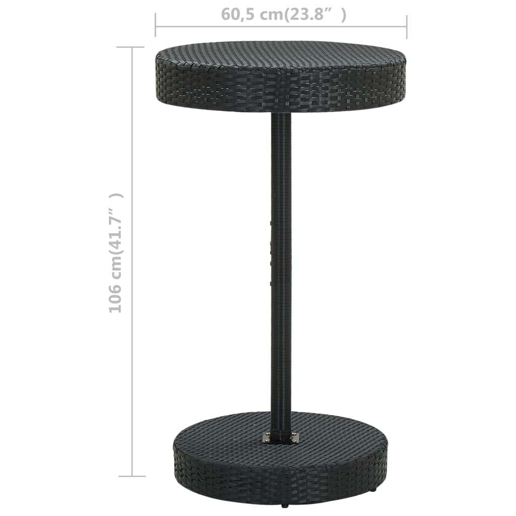 Garden Table Poly Rattan